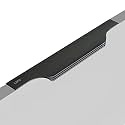 LAPO 3 Pack Premium 32 Inch Aluminum Kitchen Profile Handle, Cabinet Profile Handle, Drawer Handle for Kitchen Wardrobe Pull Handle for Home, Hotel, Office (Black Finish, Pack of 3)