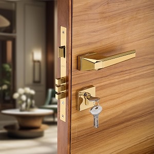 lapo mortise door lock for home main door amp bedroom with handle - left-right fit 30-50mm door home office hotel - heavy-duty 70mm cylinder - 50x85mm body 