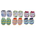 Baby Cotton Mittens Set for Newborn Babies | Baby Hand Gloves 0-6 Months (Multicolors) (Pack of 6)