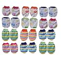 Baby Cotton Mittens Set for Newborn Babies | Baby Hand Gloves 0-6 Months (Multicolors) (Pack of 12)