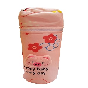 bottle cover for philips avent widebroad neck - soft plush stretchable baby bottle tote bag with strap