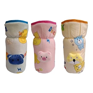 bottle cover for philips avent widebroad neck - soft plush stretchable baby bottle tote bag with strap