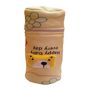 bottle cover for philips avent widebroad neck - soft plush stretchable baby bottle tote bag with strap