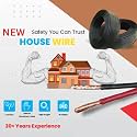 Lapras ( Stock Clearance Sale With 12 Years Warranty ) Flat 2 core Copper Wires Cable 1mm for Domestic and Industrial Electric Connections up to 1500 watts (Colour May Vary) 25 Feet