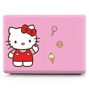 laprite case fit with macbook pro 14 inch a2442 2021-2022 release a2779 2023 hard shell cover for macbook pro 1434 m1m2 pro  m1 m2 max with touch id hello kitty 1