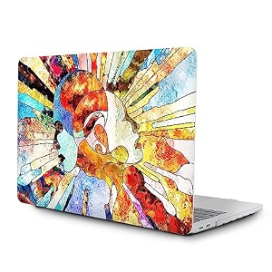 laprite case fit with macbook pro 14 inch a2442 2021-2022 release a2779 2023 hard shell cover for macbook pro 1434 m1m2 pro  m1 m2 max with touch id abstract artistic multi color
