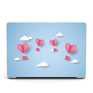 laprite case fit with macbook pro 14 inch a2442 2021-2022 release a2779 2023 hard shell cover for macbook pro 1434 m1m2 pro  m1 m2 max with touch id pink baloon