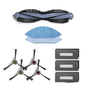 laprite deebot 500 series original accessory kit with 3 hepa filters 2 sets of side brushes 1 roller brush 1 set of cleaning cloth compatible only with deebot 500