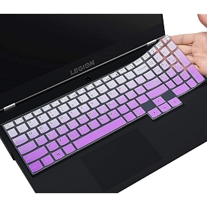 laprite keyboard cover skin for 2020 lenovo legion 5 series legion 5 5i 5p 5pi 156 inch and 173 inch legion 7i amp idea pad gaming 3i gaming laptop keyboard protective skin - gradient purple