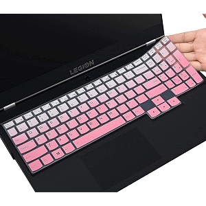 laprite keyboard cover skin for 2020 lenovo legion 5 series legion 5 5i 5p 5pi 156 inch and 173 inch legion 7i amp idea pad gaming 3i gaming laptop keyboard protective skin - gradient pink