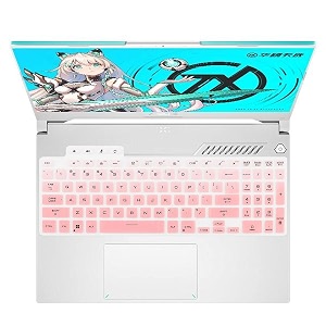 laprite keyboard protector cover for 2022 asus tuf dash 15 15634 fx517zm fx517zm-as73 tuf gaming f15 fx507zm-es74 tuf gaming f17 fx707 fx707zm 17334 asus tuf a15 a17 gaming laptop gr pink