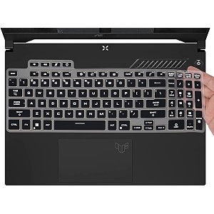 laprite keyboard protector cover for asus tuf gaming f15 fx507zm a15 2022 dash 15 fx517zm f17 fx707 a17 fa707 2022 173 black silicone