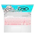 Laprite Keyboard Protector Cover for 2022 ASUS TUF Dash 15 15.6" FX517ZM FX517ZM-AS73, TUF Gaming F15 FX507ZM-ES74, TUF Gaming F17 FX707 FX707ZM 17.3", ASUS TUF A15 A17 Gaming Laptop, GR. Pink