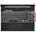 Laprite Keyboard Protector Cover for ASUS TUF Gaming F15 FX507ZM, A15 2022, Dash 15 FX517ZM, F17 FX707, A17 FA707 2022 17.3, Black, Silicone