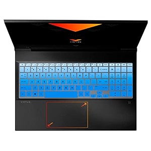 laprite premium keyboard cover protector fit with victus by hp ryzen 5 5600h 161-inch fhd gaming laptop model 16-e0076ax - rainbow
