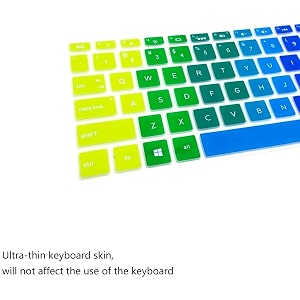 laprite premium keyboard cover protector fit with victus by hp ryzen 5 5600h 161-inch fhd gaming laptop model 16-e0076ax - rainbow