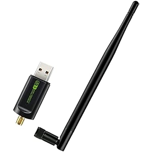 laprite wifi usb bluetooth adapter with antenna 600mbps dual band 245ghz 2 in 1 wifi bluetooth42 adapter wireless network external receiver network dongle for pclaptopdesktop