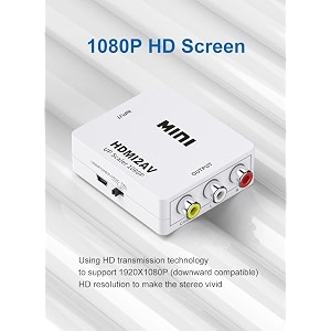 lapster hdmi to av 1080p hdmi to 3rca av composite video audio converter adapter supports palntsc with usb charge cable for pc laptop hdtv dvd
