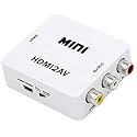 Lapster HDMI To AV, 1080P HDMI To 3RCA AV Composite Video Audio Converter Adapter Supports PAL/NTSC With USB Charge Cable For PC Laptop HDTV DVD