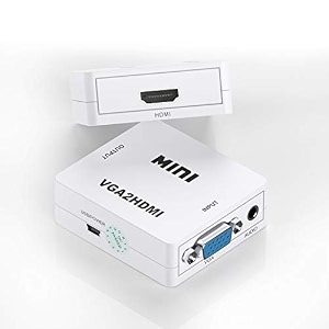 lapster vga to hdmi mini hd 1080p 35mm audio vga to hdmi hd hdtv video converter box adapter vga2hdmi for pc laptop dispaly projector