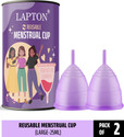 LAPTON Large Reusable Menstrual Cup