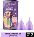 LAPTON Medium Reusable Menstrual Cup