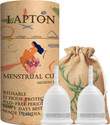 LAPTON Medium Reusable Menstrual Cup (Pack of 2)