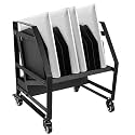 10 Slot Mobile Open Charging Cart for Laptops Chromebooks Tablet Devices