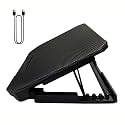 Laptop Cooling Bracket Lightweighted Metal Cooling Pad for Notebook with Double Fan and Foldable Ergonomic Designing