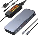 Laptop Docking Station with 120W Power Adapter,Docking Station Dual Monitor