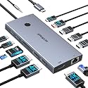 Laptop Docking Station 3 HDMI Monitors, USB C Docking Station Dual Monitor