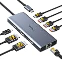 Laptop Docking Station 3 Monitor Triple 4K Display,USB C Hub with 2 HDMI 8K