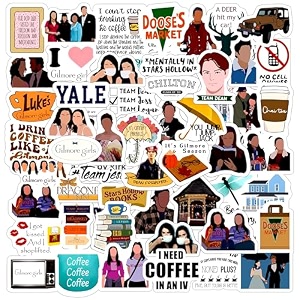 laptop vinyl self-adhesive sticker for adults multicolor stickers for laptop journal guitar mobile - waterproof residue free gilmore stickers