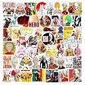 Laptop Vinyl Self-Adhesive Sticker for Adults, Multicolor Stickers for Laptop, Journal, Guitar, Mobile - Waterproof Residue Free (One Punch Anime)