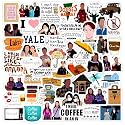 Laptop Vinyl Self-Adhesive Sticker for Adults, Multicolor Stickers for Laptop, Journal, Guitar, Mobile - Waterproof Residue Free (Gilmore Stickers)