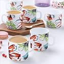 Larah by BOROSIL Bali Opalware Mug, Set of 12 Tea/Coffee Mugs, 180 ml Each, Microwave & Dishwasher Safe, Bone-Ash Free, Crockery Set Ideal for Daily Use & Gifting, White