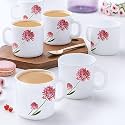 Larah by BOROSIL Belle Opalware Mug, Set of 6 Tea/Coffee Mugs, 180 ml Each, Microwave &amp; Dishwasher Safe, Bone-Ash Free, Crockery Set Ideal for Daily Use &amp; Gifting, White