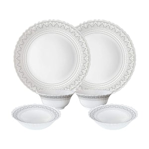 Larah by Borosil Classic Opalware Dinner Set