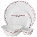 Larah by Borosil Lilac Opalware Dinner Set