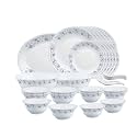 Larah by Borosil Mist Opalware Dinner Set