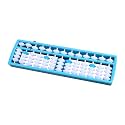 Larcele 13-Column Student Abacus Bead Arithmetic Math Tool Blue 2 SP-02