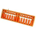 Larcele 13-Column Student Abacus Bead Arithmetic Math Tool Yellow 2 SP-02