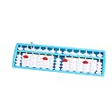 Larcele 13-Column Student Abacus Bead Arithmetic Math Tool Blue 1 SP-02