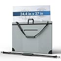 Large 24 x 36 inches Art Portfolio Bag, Fits ARCH D Blueprints, Posters & Art Prints, Waterproof Artist Case with Shoulder Strap, Durable Grey Carrying Tote for Architects, Designers & Students