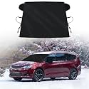 Large All Weather Windshield Cover for Ice and Snow for Chrysler Pacifica Minivan 2017-2024 2025 2026 Windshield Cover, Front Window 2-Layers Frost Cover with Mirror Covers Car Accessories