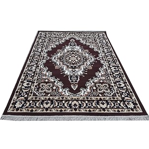 large area rug 8x11 feet - premium multi color floral living room carpet anti-slip executive bedroom rug