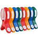 Large Beach Towel Clips for Beach Chairs, 8 Pack Towel Holder for Beach Chair Pool Chair on Cruise, Extra Size Heavy Duty Clothes Pins, Beach Chair Clips to Beach Essentials Must Haves, 4 Colors