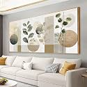 Large Boho Green Wall Art For Living