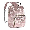 Large Capacity Custom Diaper Bag Backpack for Baby Boy Girl with Name - Waterproof Personalized Baby Bag Mom Nappy Bag, Multifunctional Customized Stylish Travel Daypack for Women