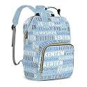 Large Capacity Custom Diaper Bag Backpack for Baby Boy Girl with Name - Waterproof Personalized Baby Bag Mom Nappy Bag, Multifunctional Customized Stylish Travel Daypack for Women